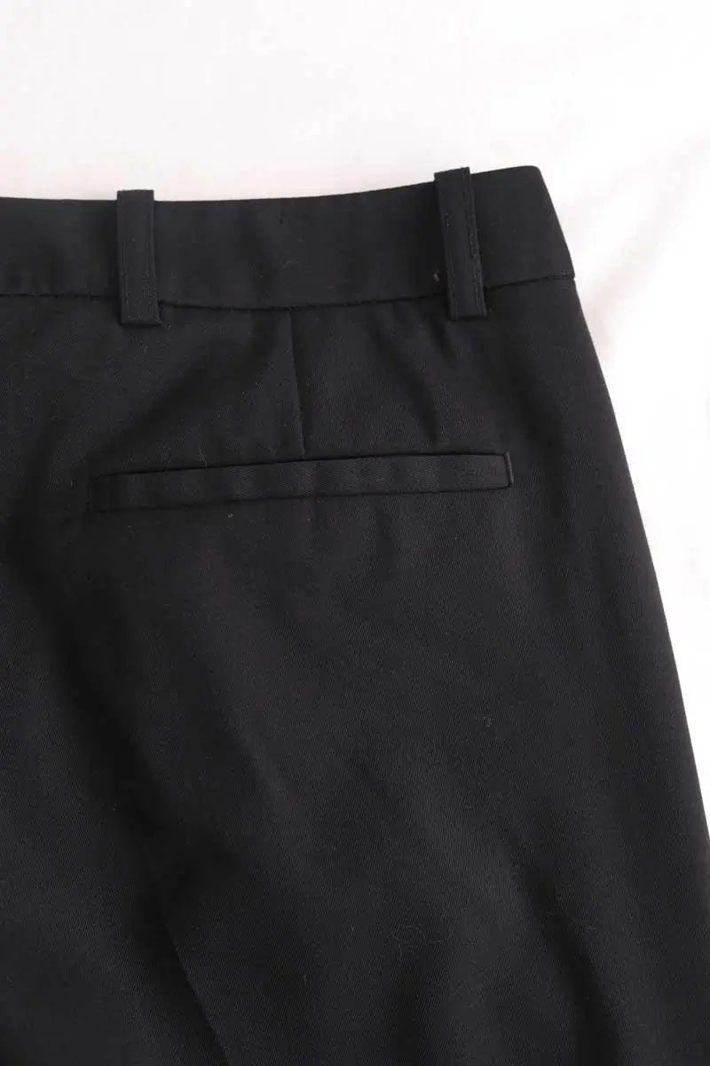 Pantalon droit The Kooples Noir en Synthétique
