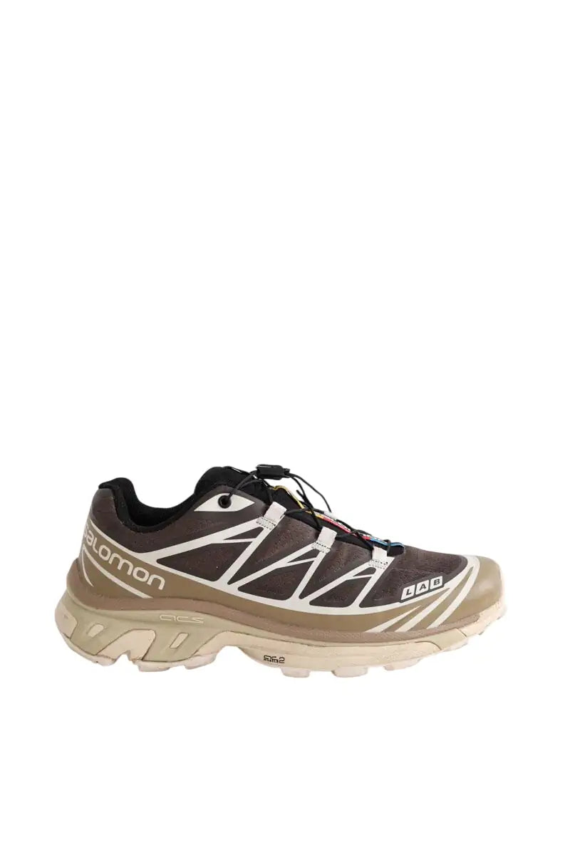 Baskets Salomon Marron en Tissu, taille 39 - Seconde Main