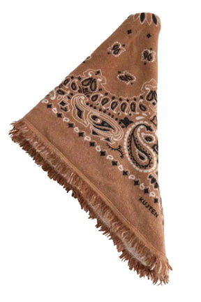 Carré Kujten Camel en Cachemire - Seconde Main