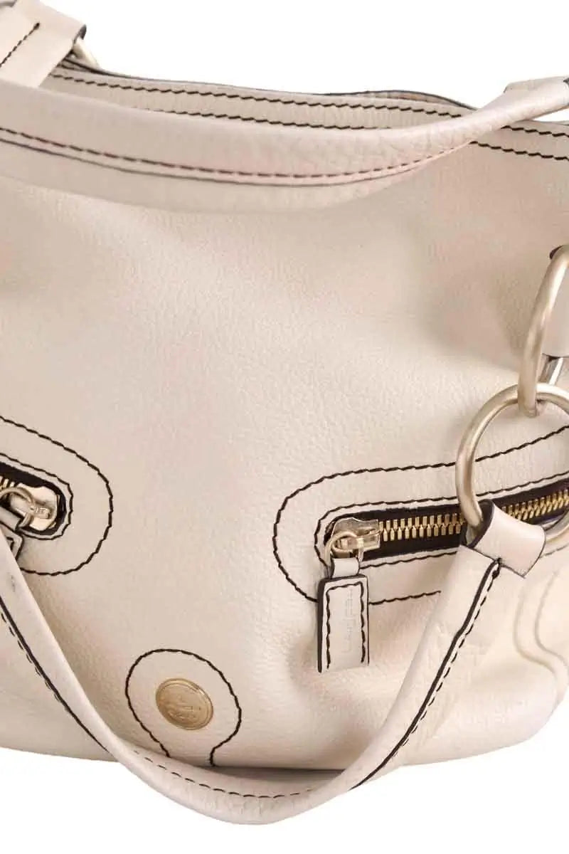 Cabas Lancel Beige en Cuir