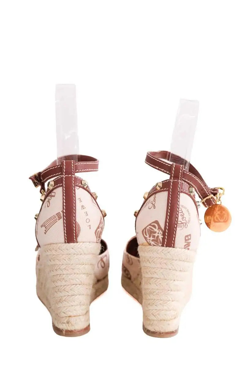 Sandales Loewe Beige en Tissu