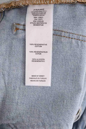 Jean Frame Relaxed jean Bleu en Coton