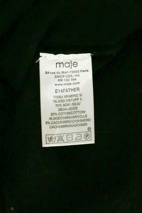 Pull Maje Noir en Soie