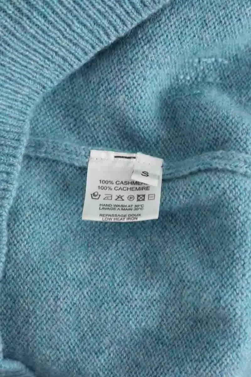 Pull Alexandra Golovanoff Bleu en Cachemire