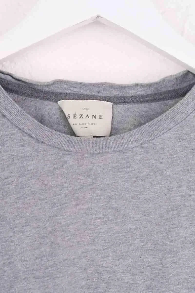 T-shirt Sézane Gris en Coton