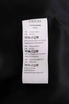 Veste Patou Noir en Laine