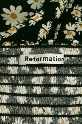 T-shirt Reformation Noir en Viscose