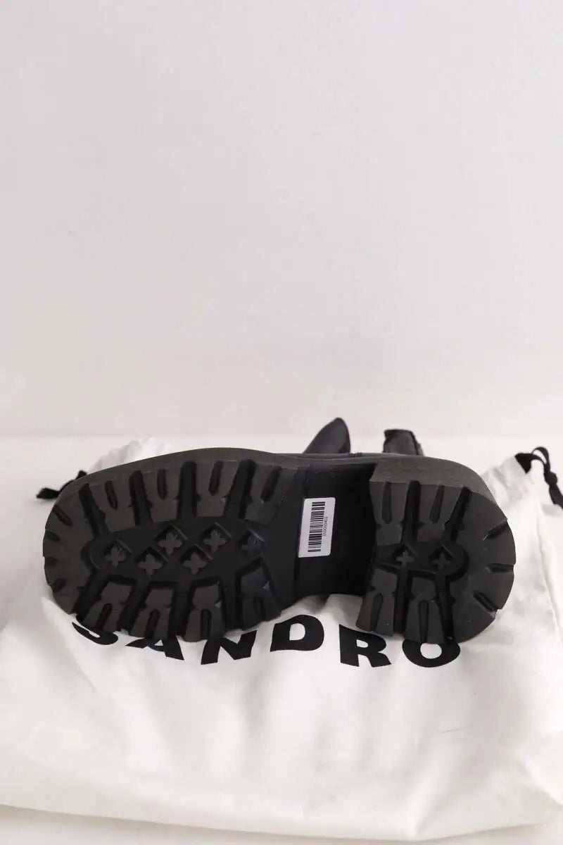 Boots Sandro Noir en Cuir