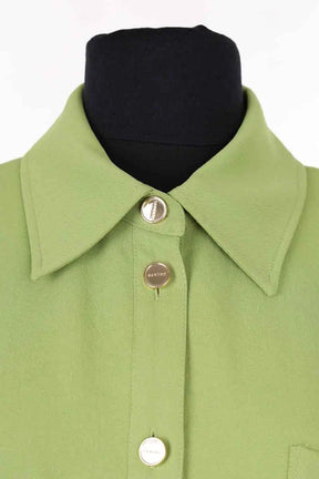 Robe Sandro Vert en Synthétique