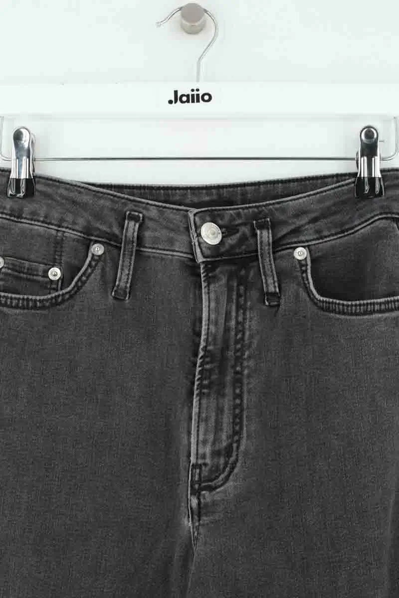 Jean large Maje Noir en Coton