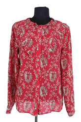 Blouse The Kooples Rouge en Soie, taille XS - Seconde Main