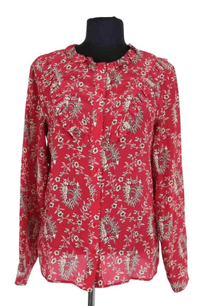 Blouse The Kooples Rouge en Soie, taille XS - Seconde Main