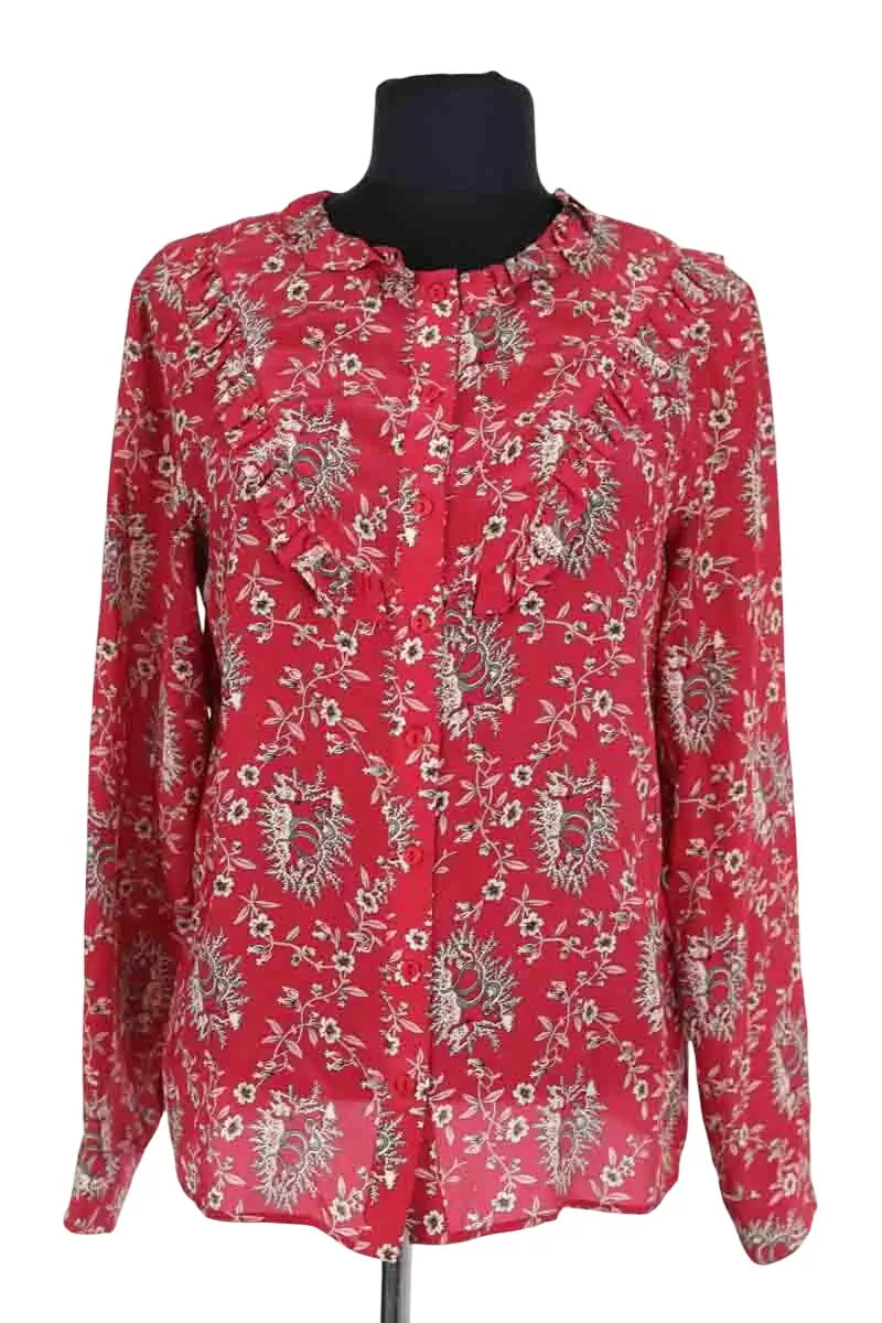 Blouse The Kooples Rouge en Soie, taille XS - Seconde Main