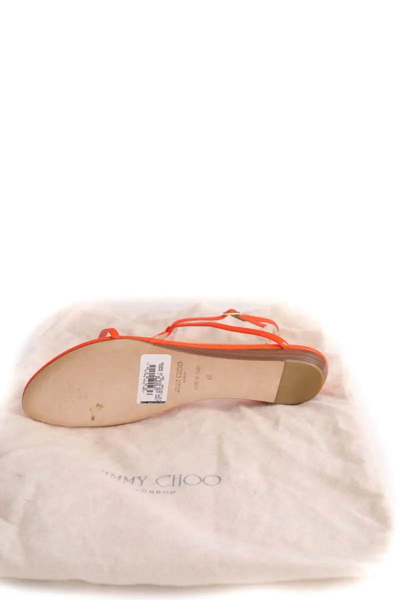 Sandales Jimmy Choo Orange en Cuir