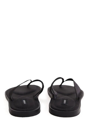 Tongs A.EMERY Noir en Cuir