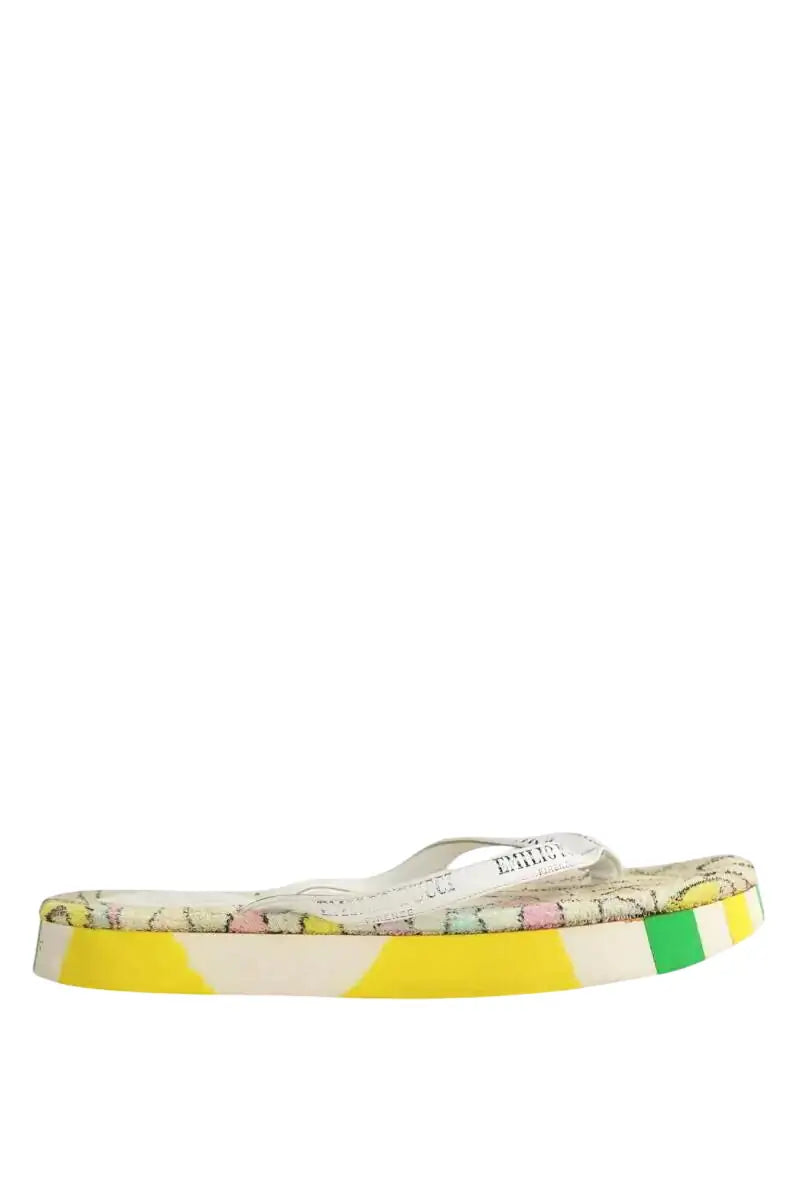 Tongs Emilio Pucci Multicolore en Plastique, taille 37 - Seconde Main