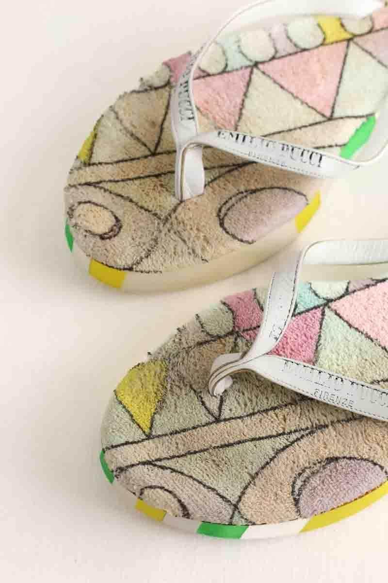 Tongs Emilio Pucci Multicolore en Plastique