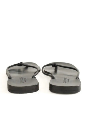 Tongs Gucci Noir en Cuir
