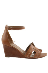 Tongs Hermès Marron en Cuir, taille 39 - Seconde Main