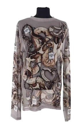 Top Acne Studios Gris en Synthétique, taille L - Seconde Main