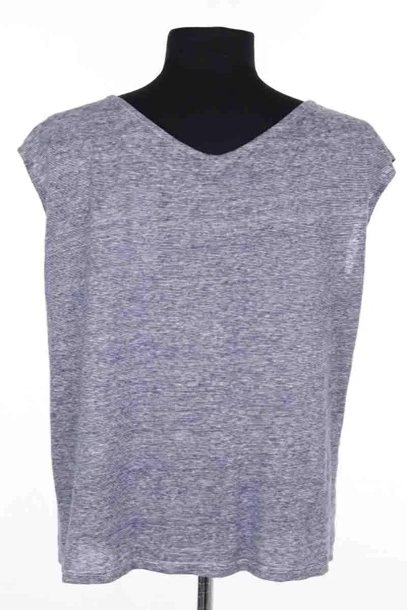 Top Agnès B. Bleu en Coton