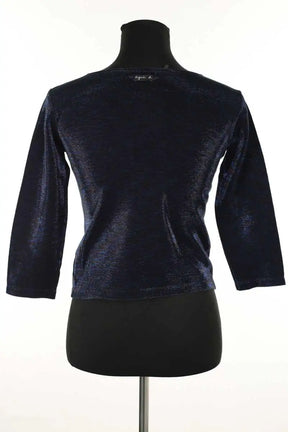 Top Agnès B. Bleu en Coton