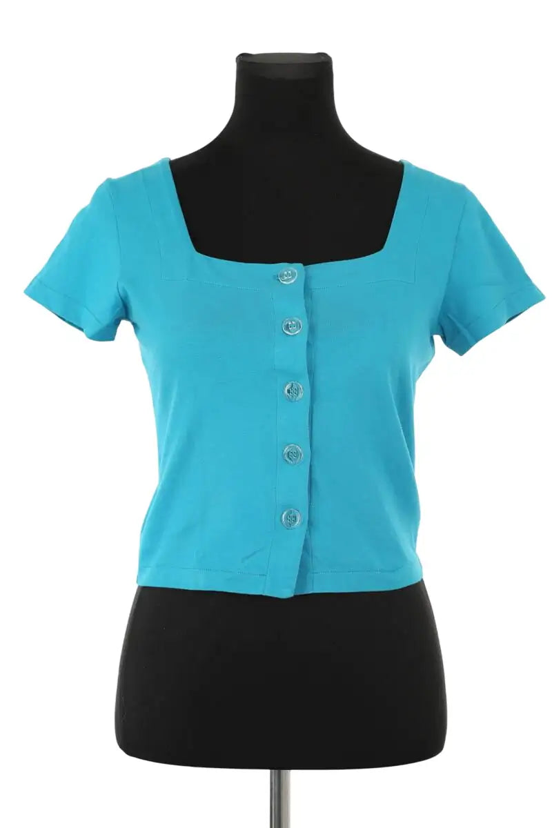 Top Agnès B. Bleu en Coton, taille S - Seconde Main