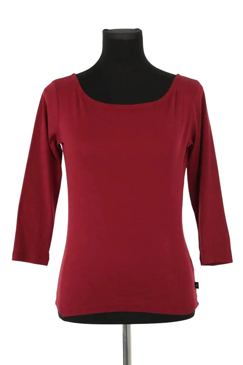 Top Agnès B. Bordeaux en Coton, taille S - Seconde Main