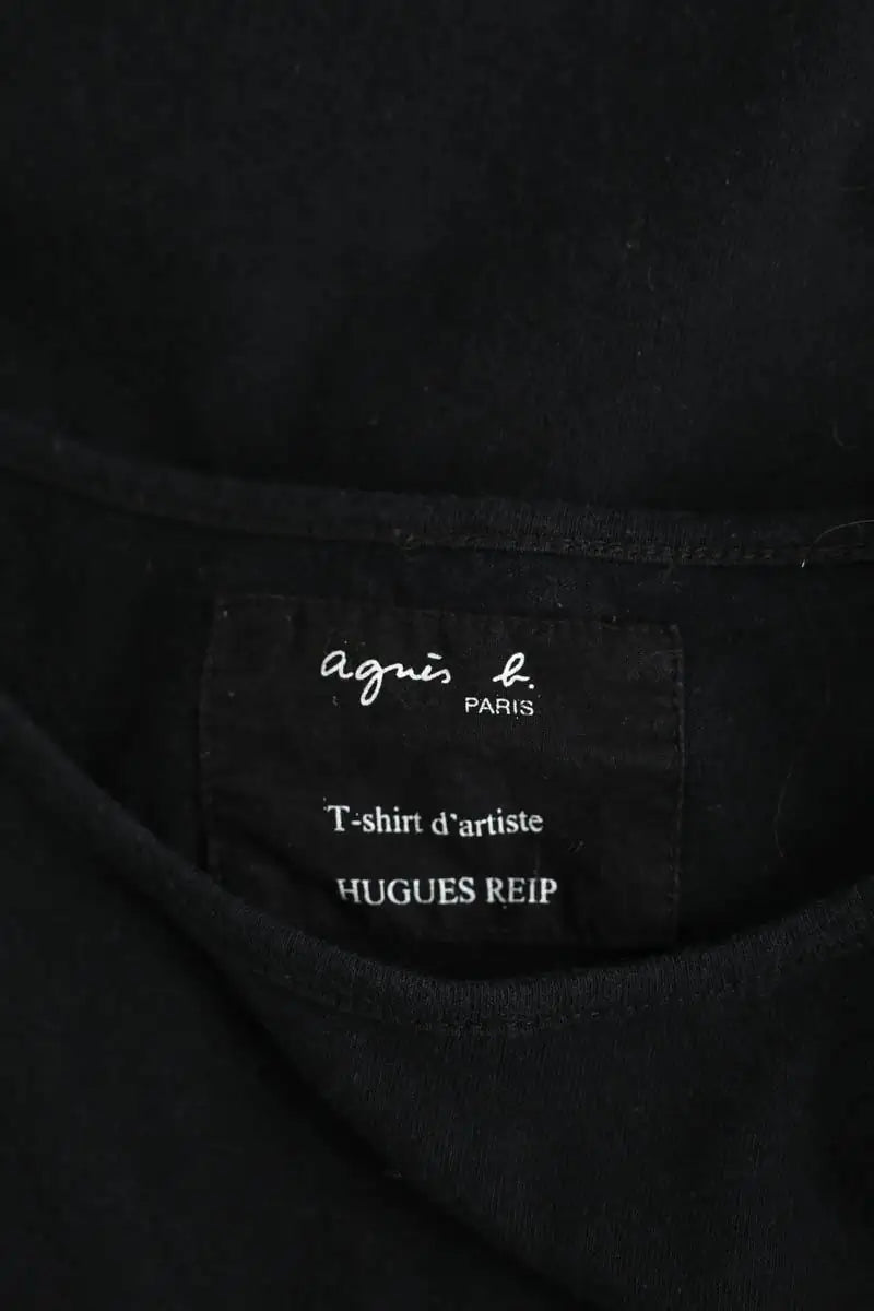 Top Agnès B. Noir en Coton