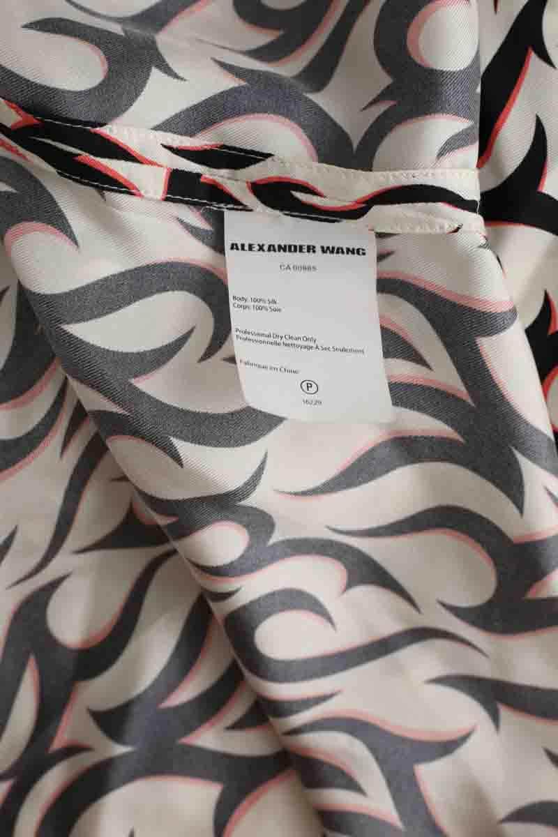 Top Alexander Wang Blanc en Soie