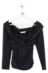 Top Anne Fontaine Noir en Synthétique, taille M - Seconde Main