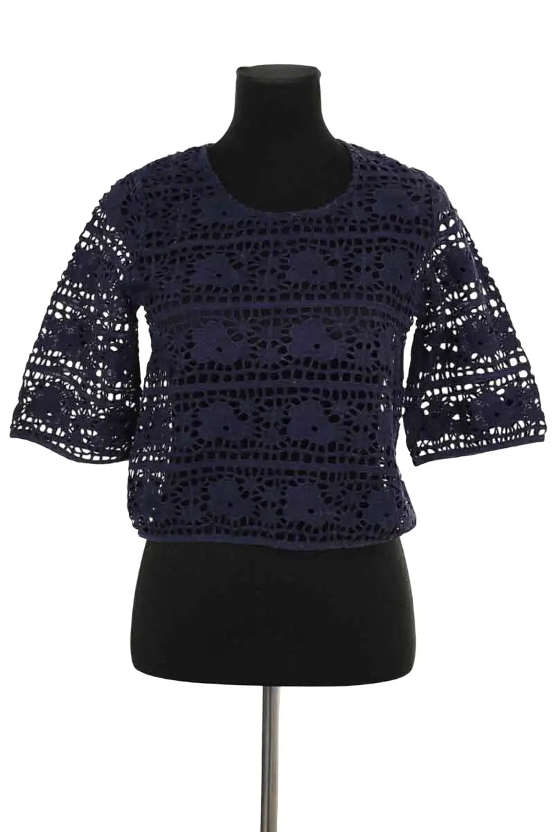Top Antik Batik Bleu en Coton, taille S - Seconde Main