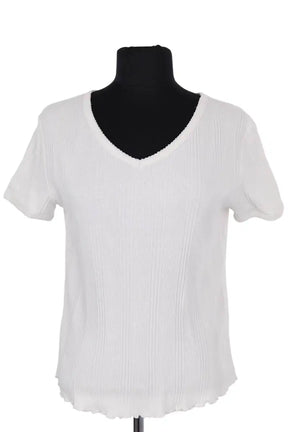 Top APC Blanc en Coton, taille M - Seconde Main
