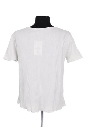 Top APC Blanc en Coton