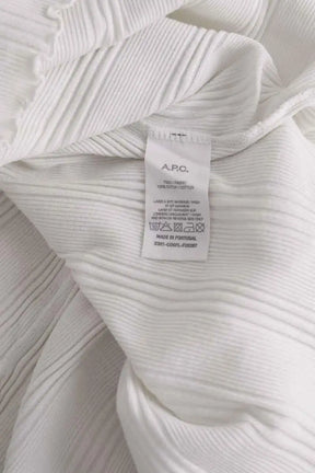 Top APC Blanc en Coton