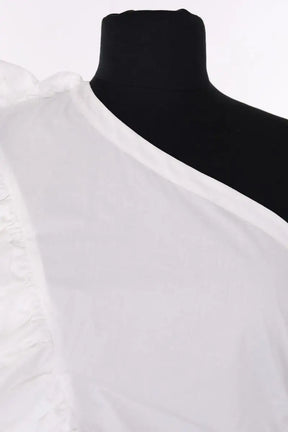 Top asymétrique Essentiel Antwerp Blanc en Coton
