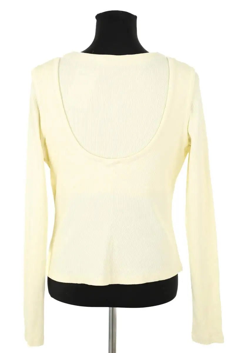 Top A.W.A.K.E Mode Jaune en Coton