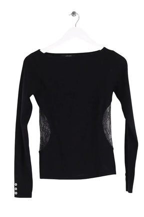 Top Azzaro Noir en Laine, taille S - Seconde Main