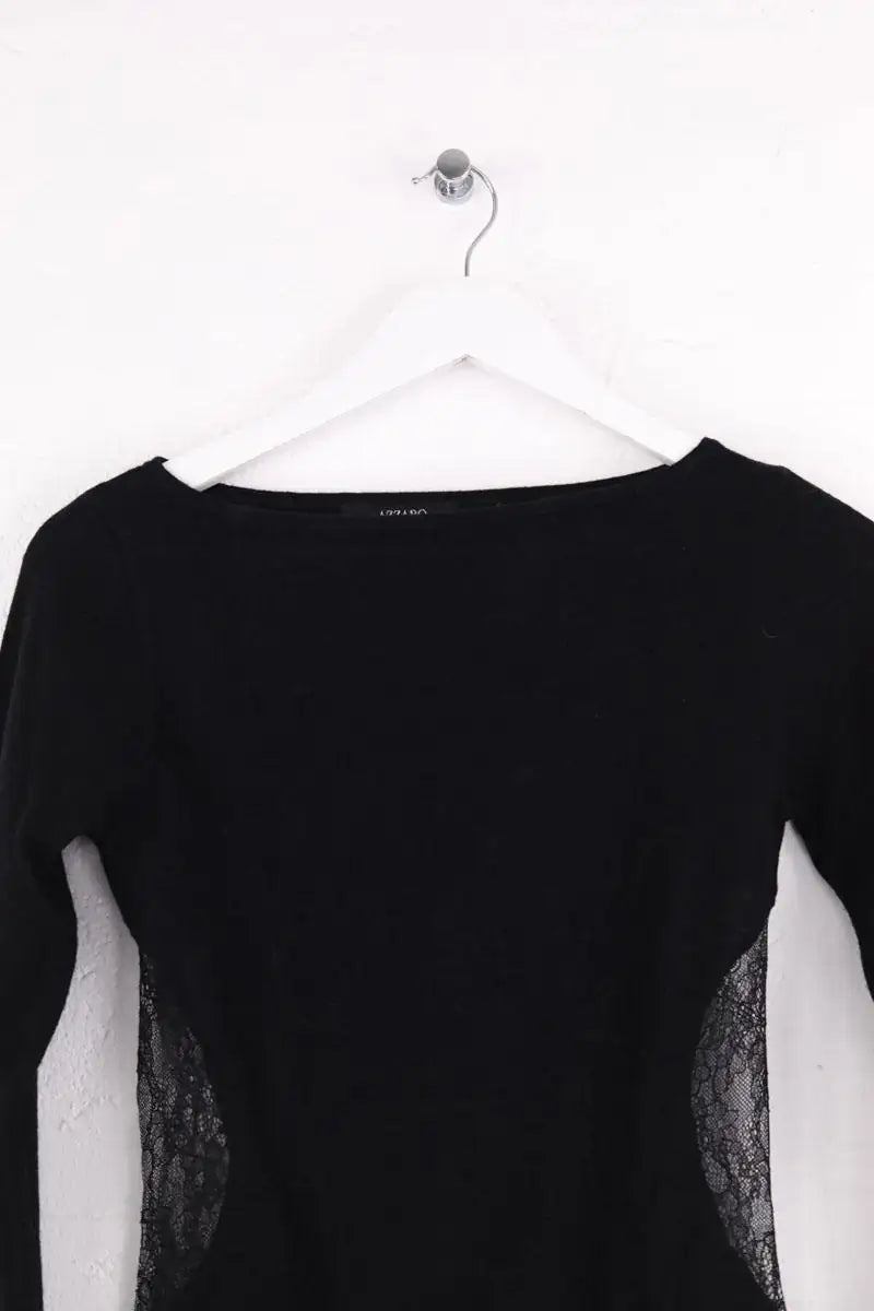 Top Azzaro Noir en Laine