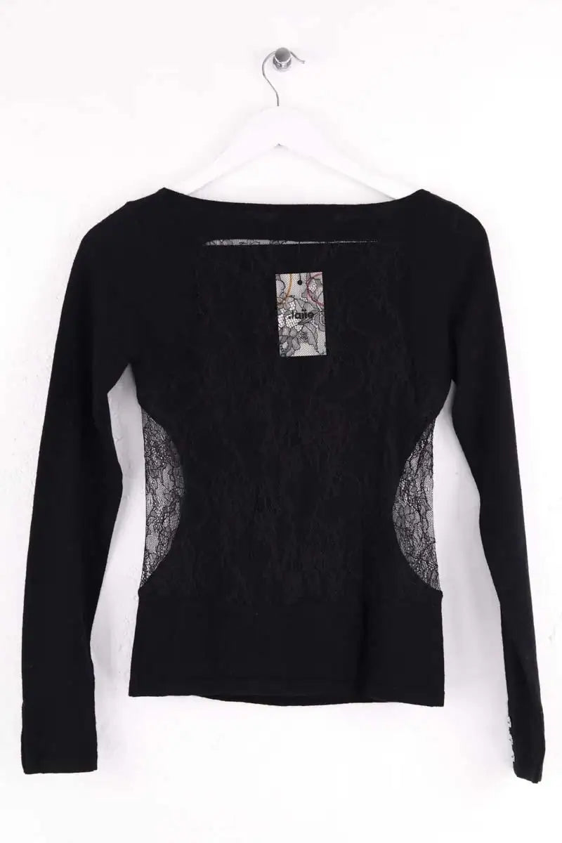 Top Azzaro Noir en Laine