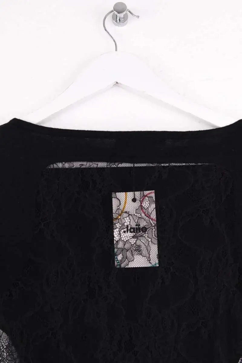 Top Azzaro Noir en Laine