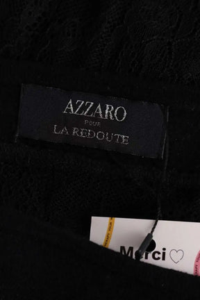 Top Azzaro Noir en Laine