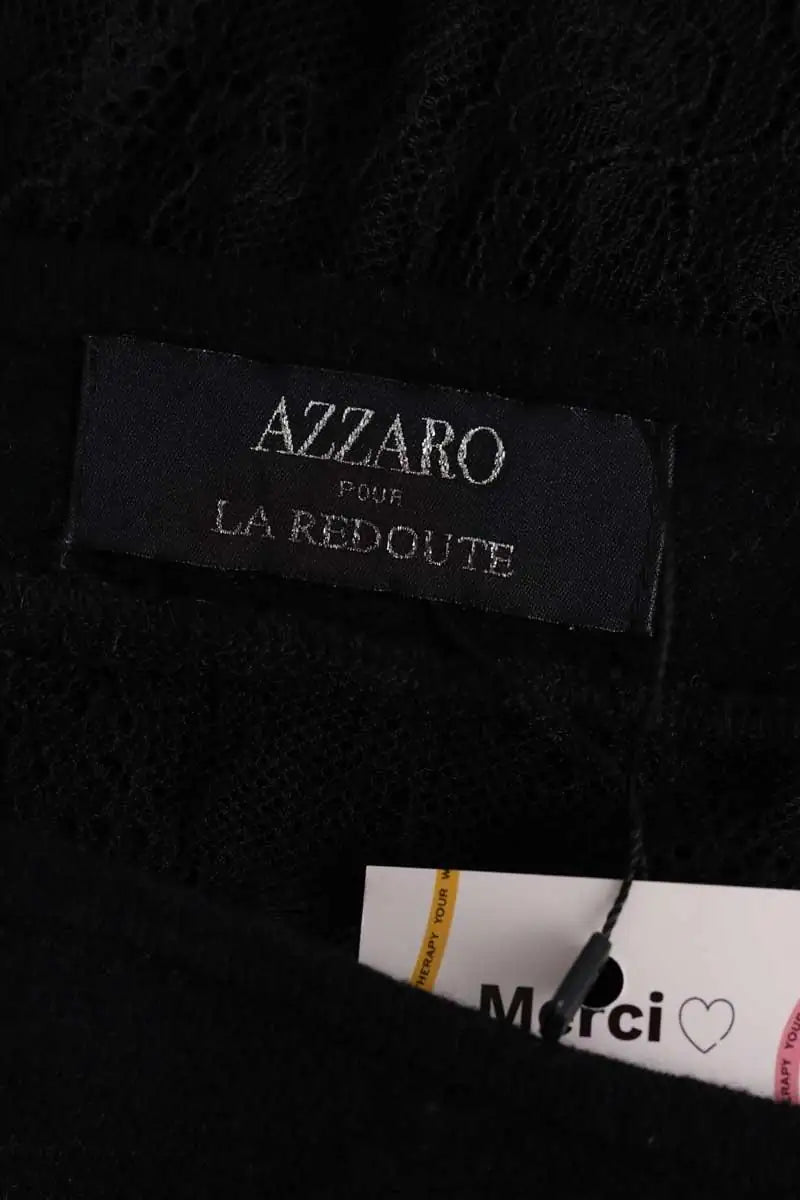 Top Azzaro Noir en Laine