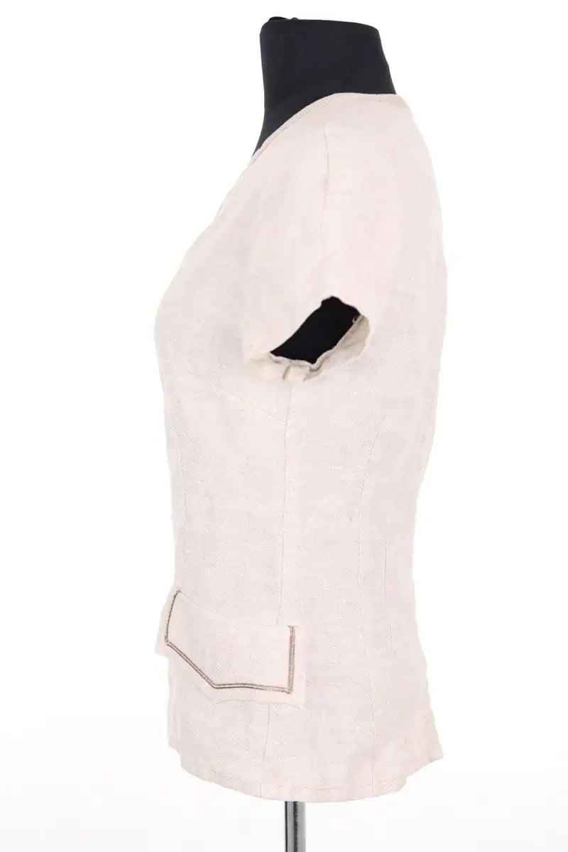 Top Barbara Bui Beige en Lin