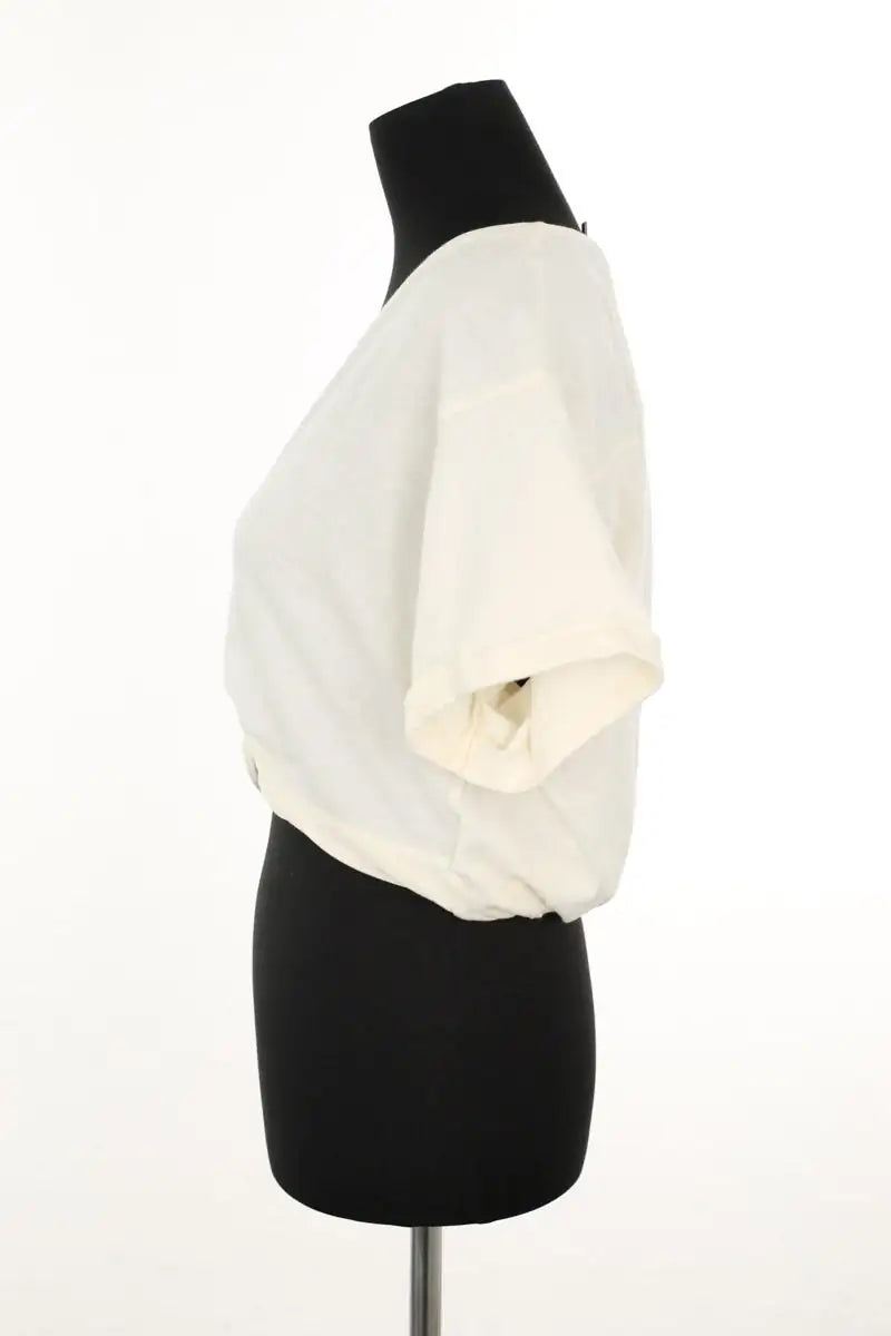 Top Ba&Sh Blanc en Coton
