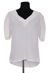 Top Ba&Sh Blanc en Viscose, taille S - Seconde Main