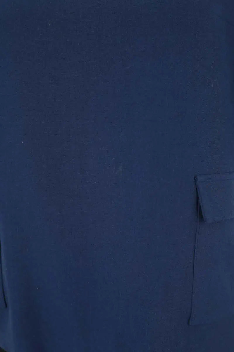 Top Bash Bleu en Polyester