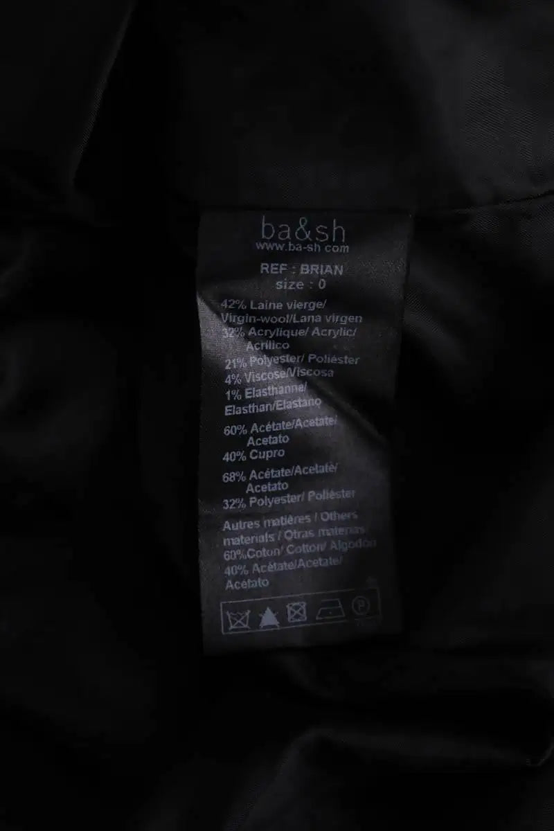 Top Ba&Sh Brian Noir en Laine