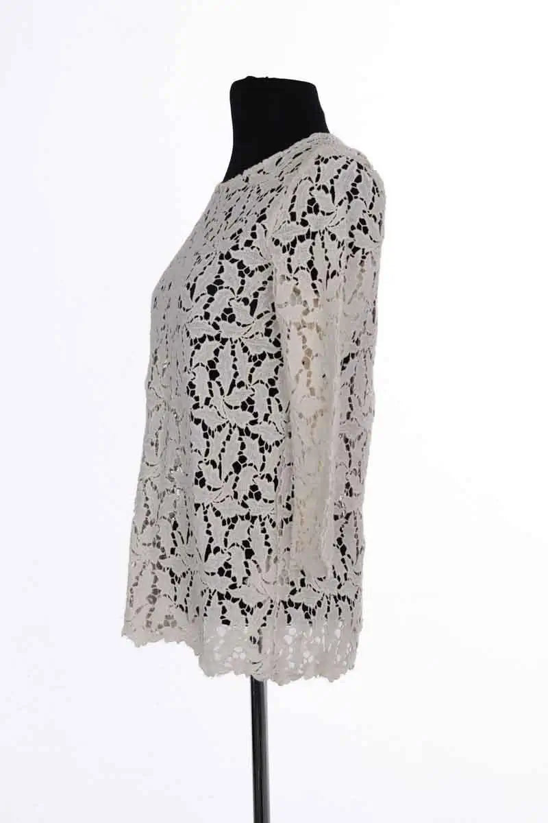 Top Ba&Sh Gazani Blanc en Coton