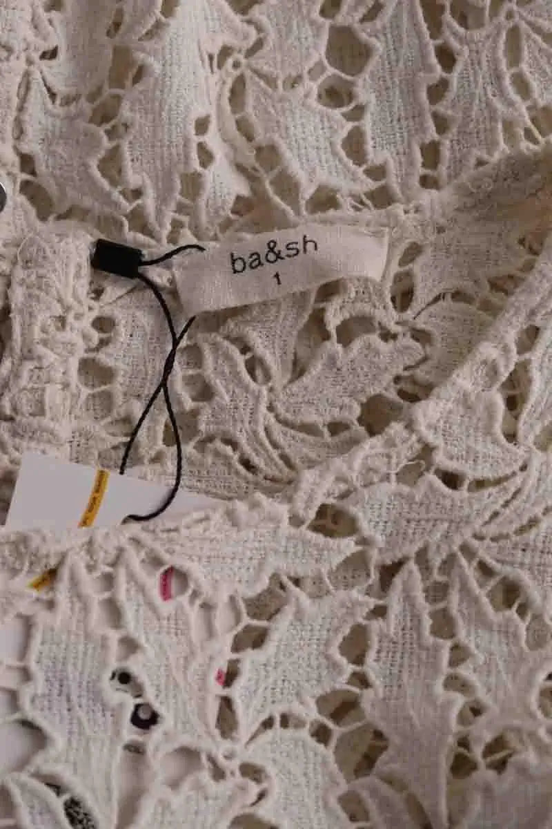 Top Ba&Sh Gazani Blanc en Coton